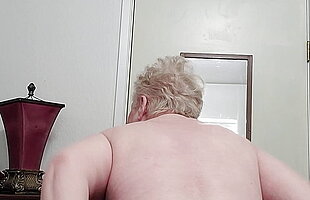 Watch Granny Shave Her Broad in the beam Pussy